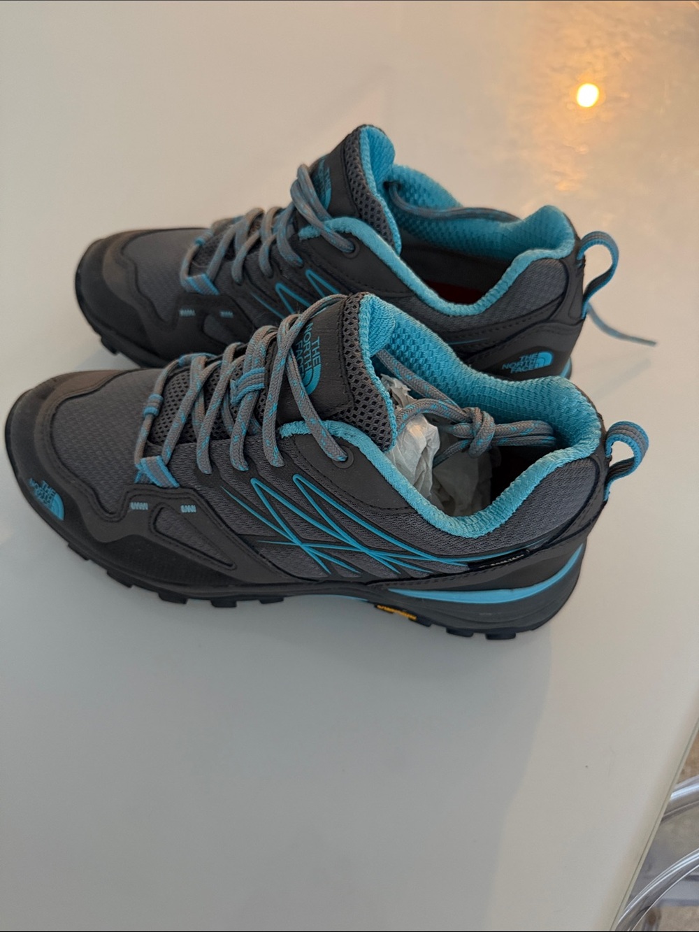The North Face Women’s Gray & Teal Trail Sneakers